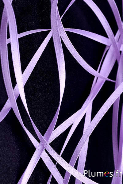 Ruban satin - largeur 3 mm - lilas
